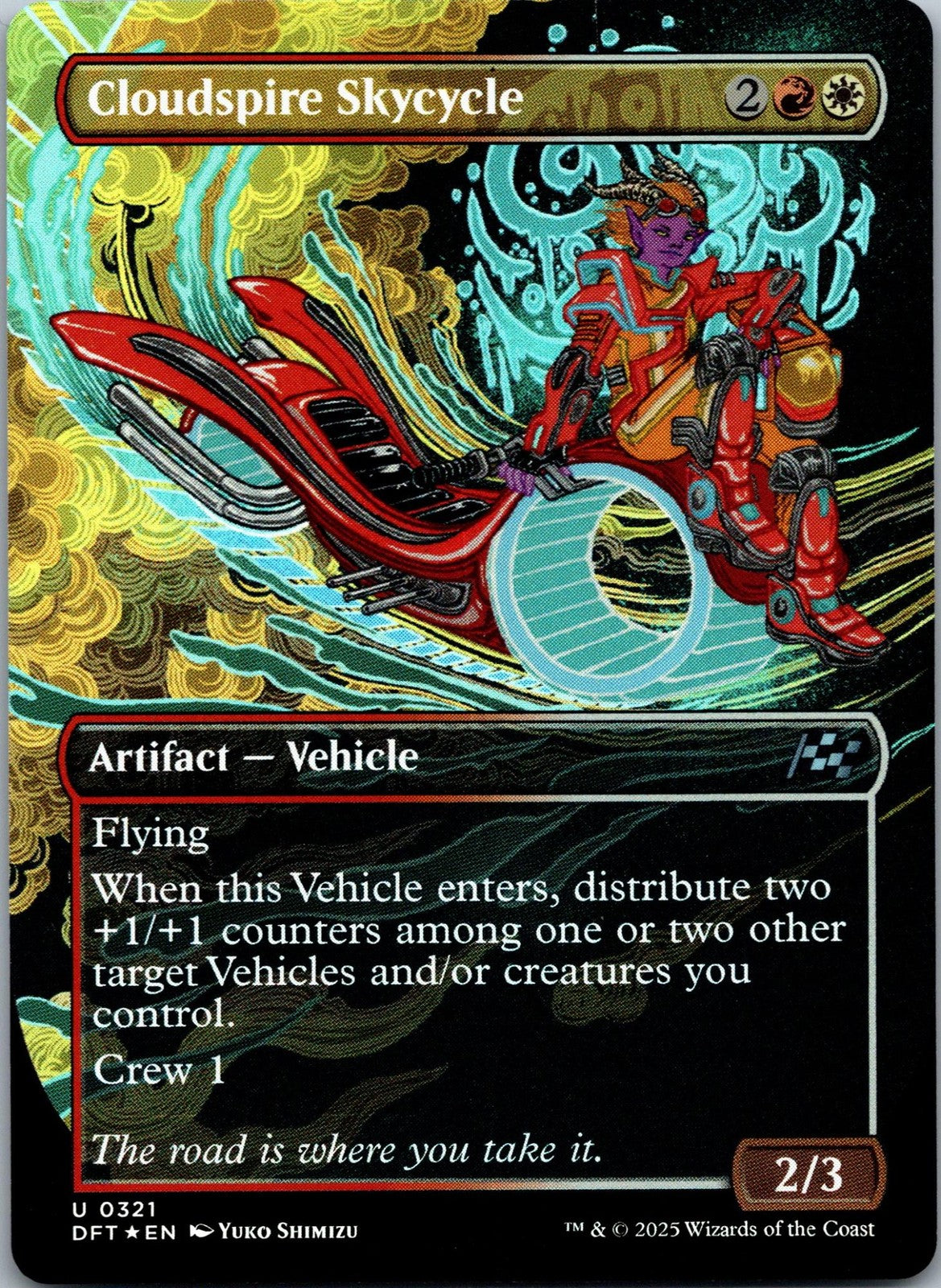Cloudspire Skycycle (Borderless) 321 Aetherdrift Magic: The Gathering NM