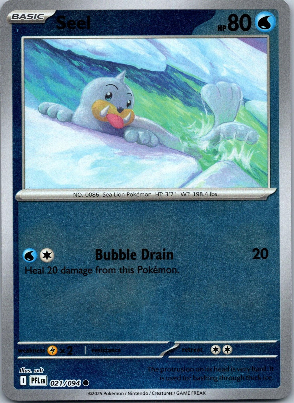 Seel 021/094 Common Phantasmal Flames Pokemon Near Mint