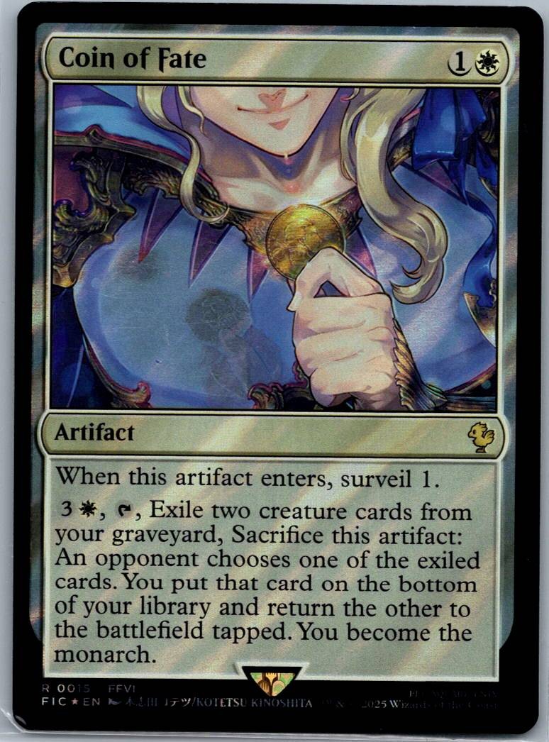 Coin of Fate (Surge Foil) 15 FINAL FANTASY Magic: The Gathering NM