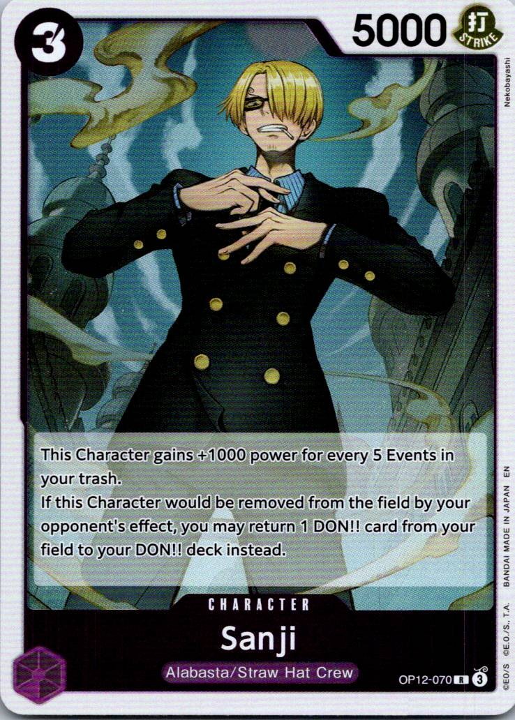 Sanji (070) OP12-070 Rare Legacy of the Master One Piece Near Mint