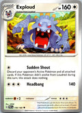 Exploud 150/182 Uncommon Paradox Rift Pokemon Near Mint