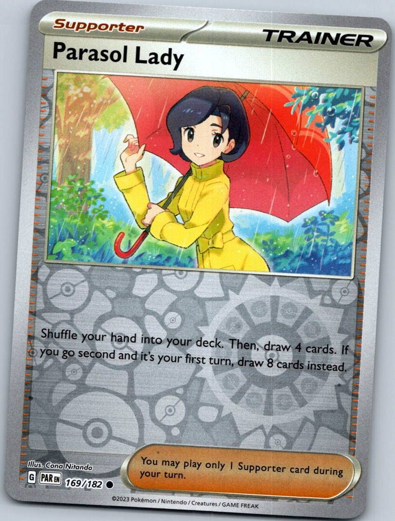 Parasol Lady 169/182 Reverse  Paradox Rift Pokemon Near Mint
