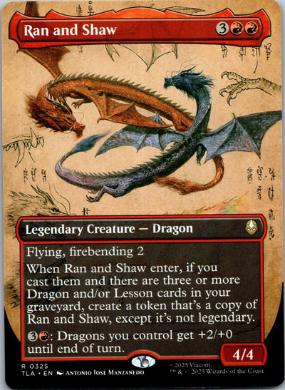 Ran and Shaw (Borderless) 325 Avatar: The Last Airbender Magic: The Gathering NM