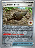 Antique Plume Fossil 079/086 Common White Flare Pokemon Near Mint