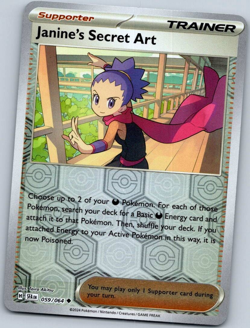 Janine's Secret Art 059/064 Reverse Shrouded Fable Pokemon Near Mint