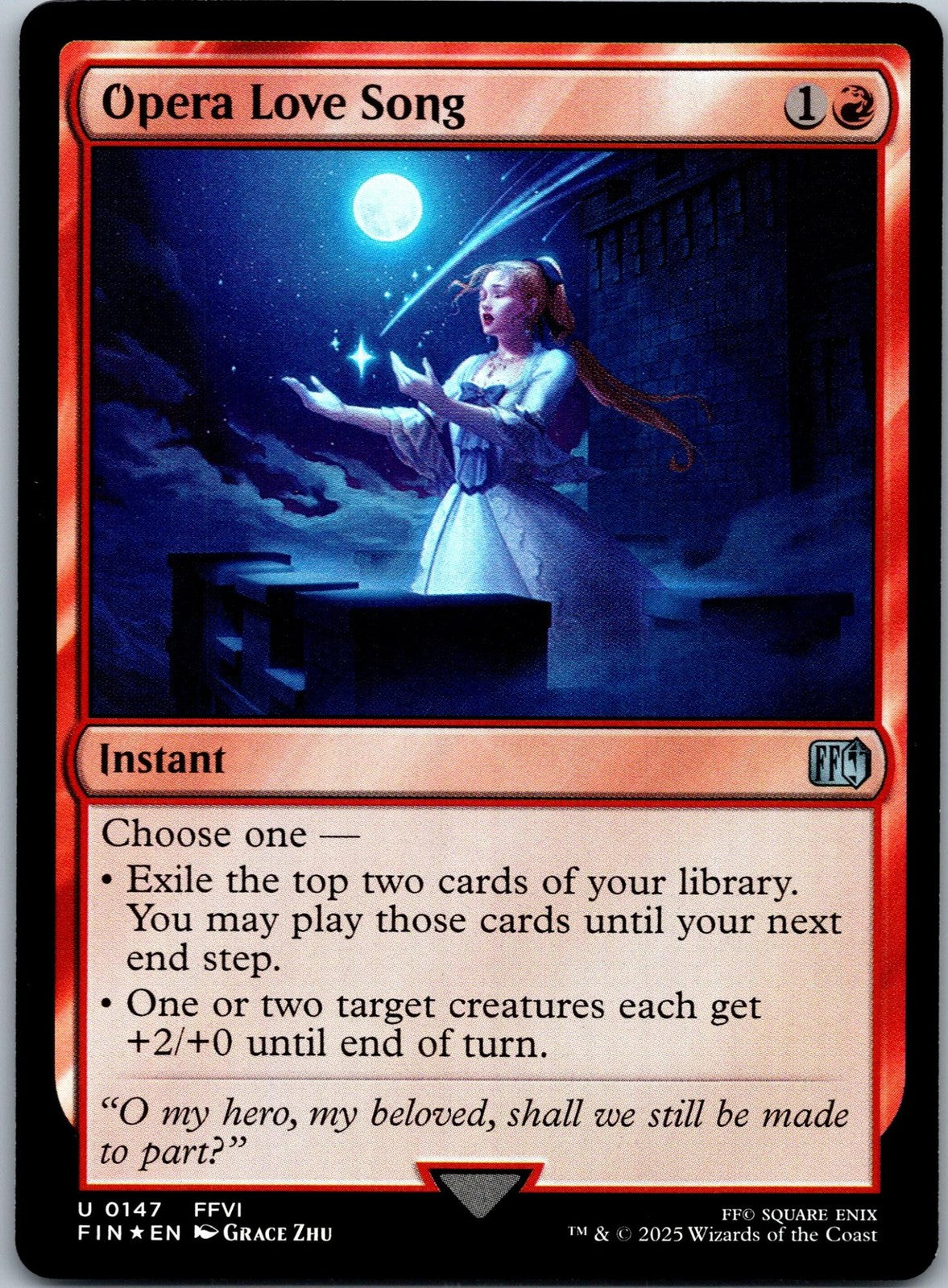Opera Love Song 147 Uncommon Final Fantasy Magic: The Gathering Near Mint | HOKO