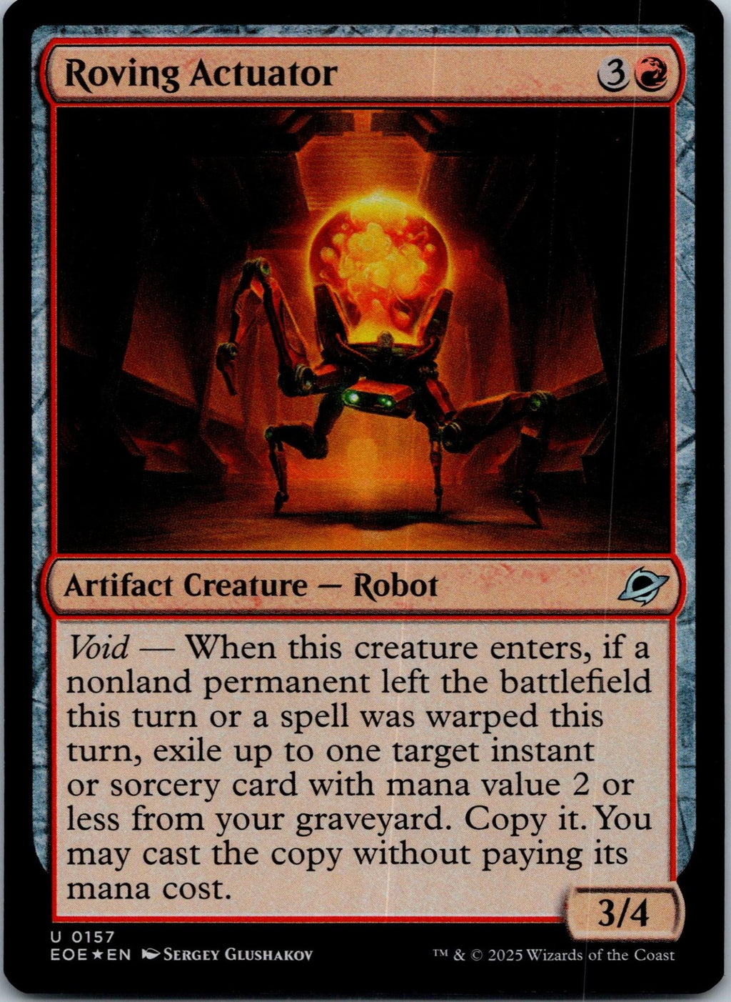 Roving Actuator 157 Uncommon Edge of Eternities Magic: The Gathering NM | HOKO