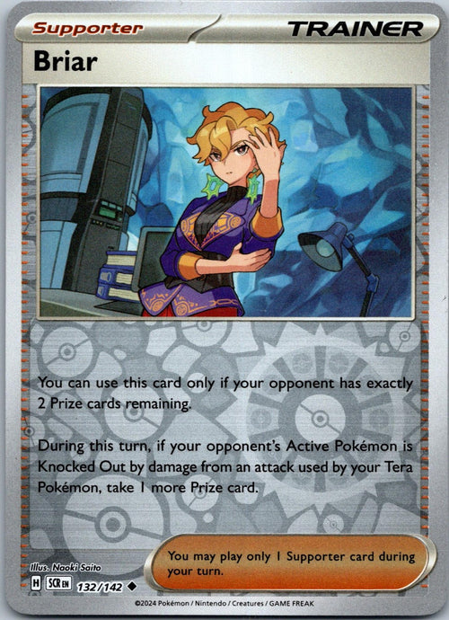 Briar 132/142 Uncommon Stellar Crown Pokemon Near Mint