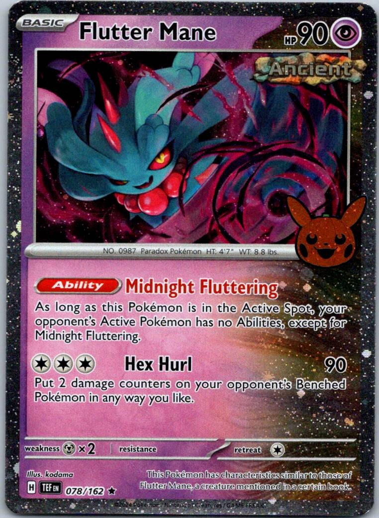 Flutter Mane 078/162 Rare Temporal Forces Pokemon Near Mint