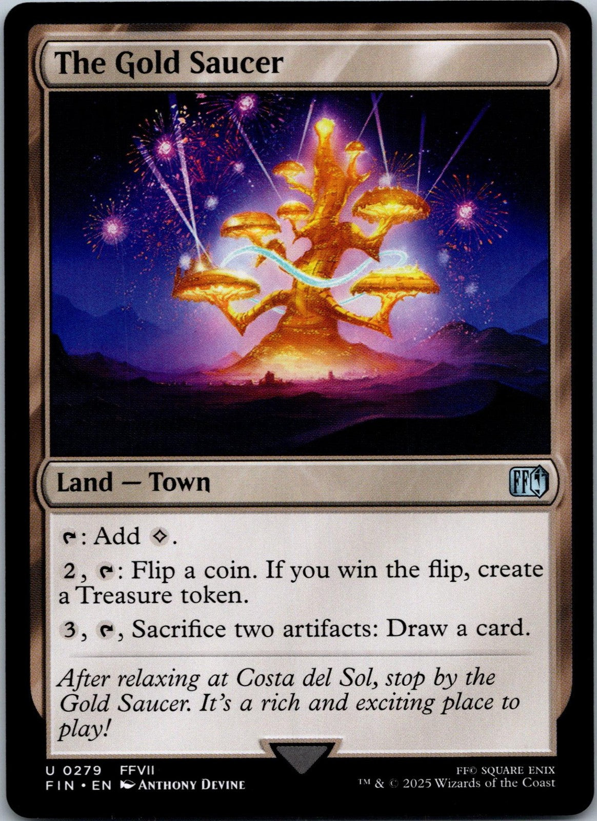 The Gold Saucer 279 Uncommon Final Fantasy Magic: The Gathering Near Mint | HOKO
