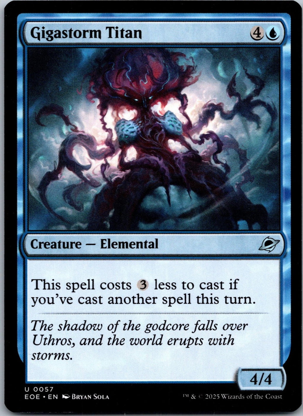 Gigastorm Titan 57 Uncommon Edge of Eternities Magic: The Gathering NM | HOKO