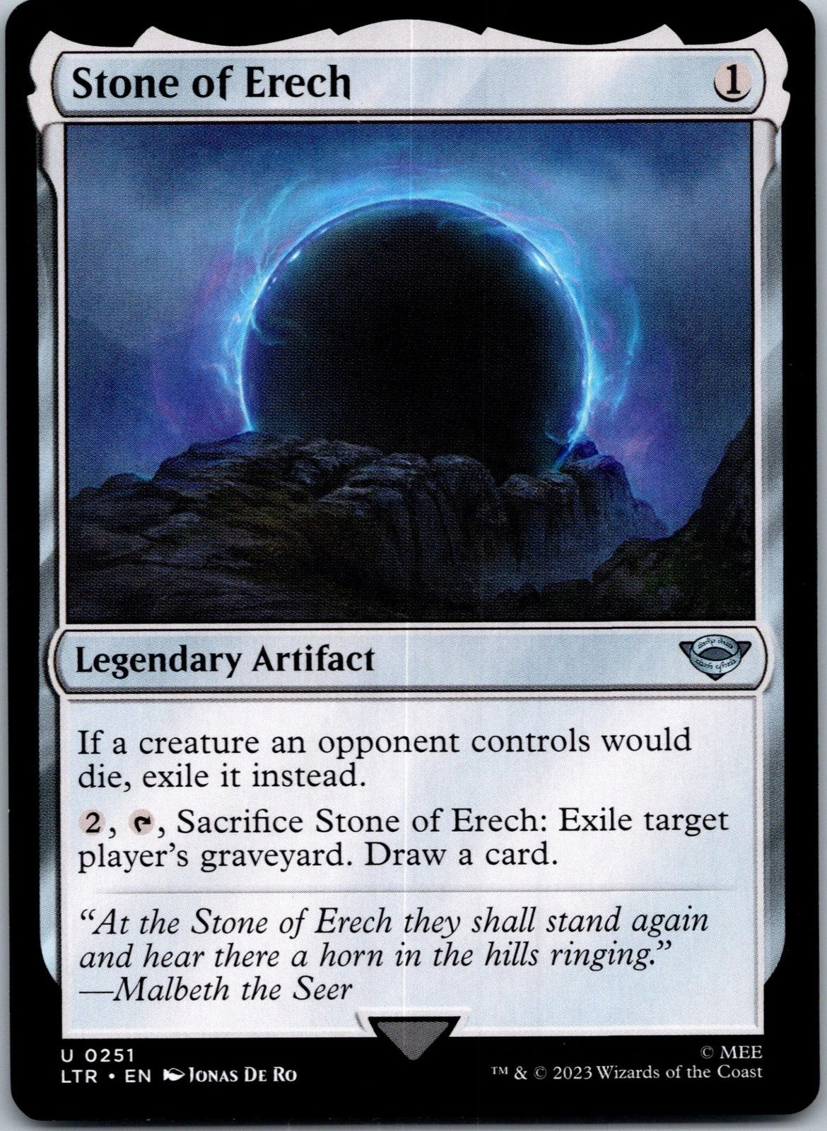 Stone of Erech: The Lord of the Rings: Magic: The Gathering NM