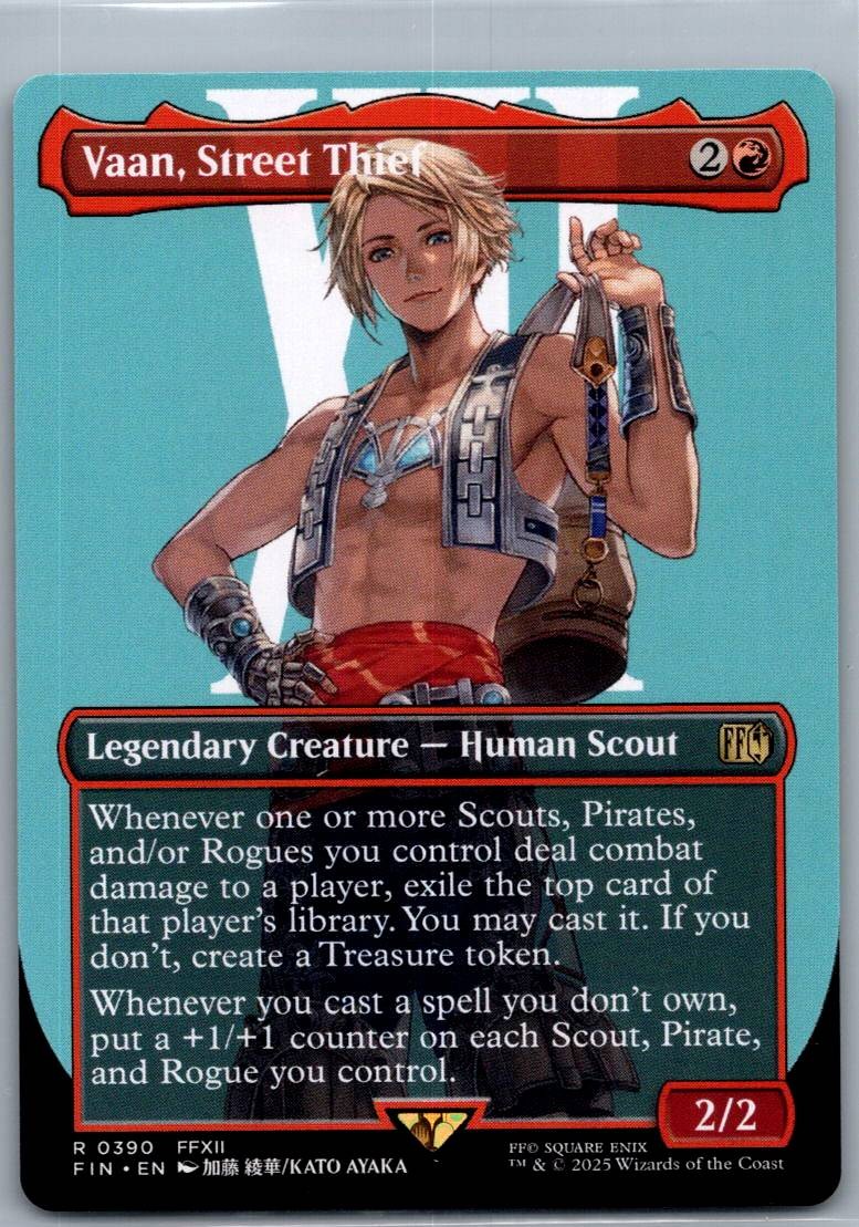 Vaan, Street Thief (Borderless) 390 Rare FINAL FANTASY Magic: The Gathering NM