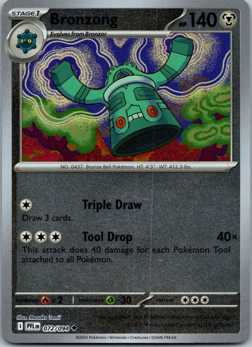 Bronzong 072/094 Uncommon Phantasmal Flames Pokemon Near Mint