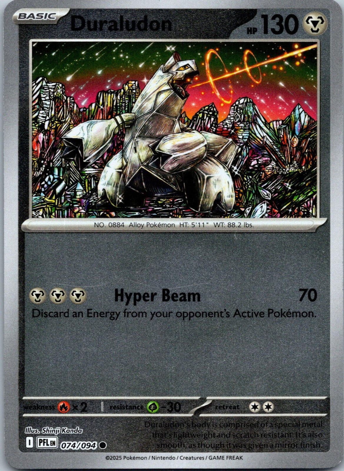 Duraludon 074/094 Common Phantasmal Flames Pokemon Near Mint