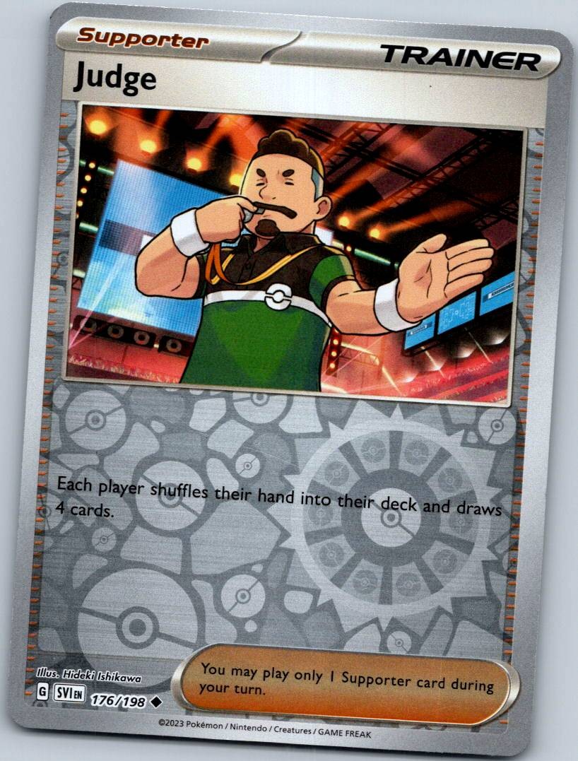 Judge 176/198 Reverse Scarlet & Violet Pokemon Near Mint