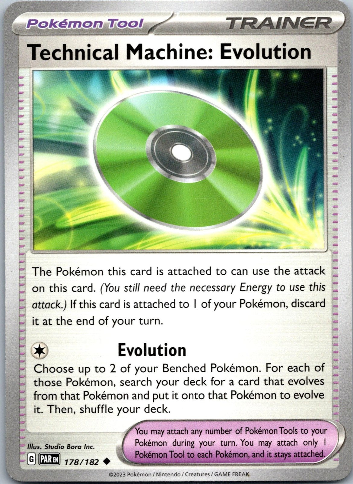 Technical Machine: Evolution 178/182 Uncommon Paradox Rift Pokemon Near Mint