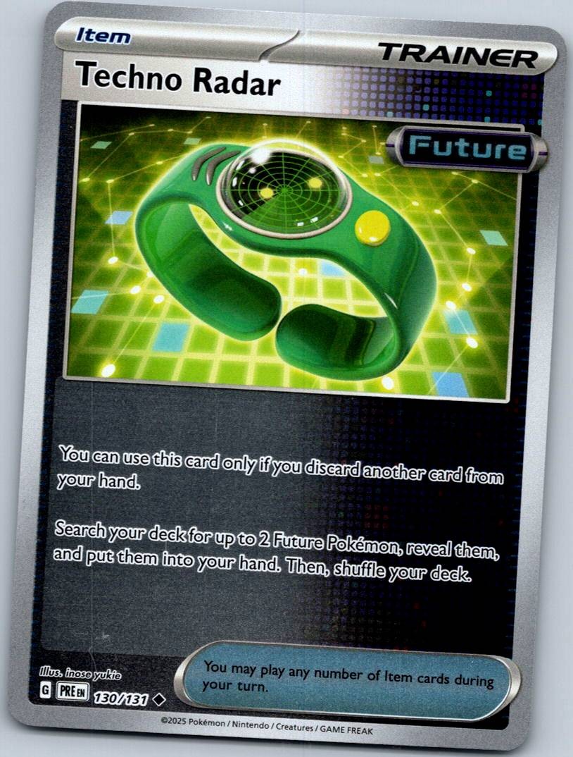 Techno Radar 130/131 Reverse Prismatic Evolutions Pokemon Near Mint