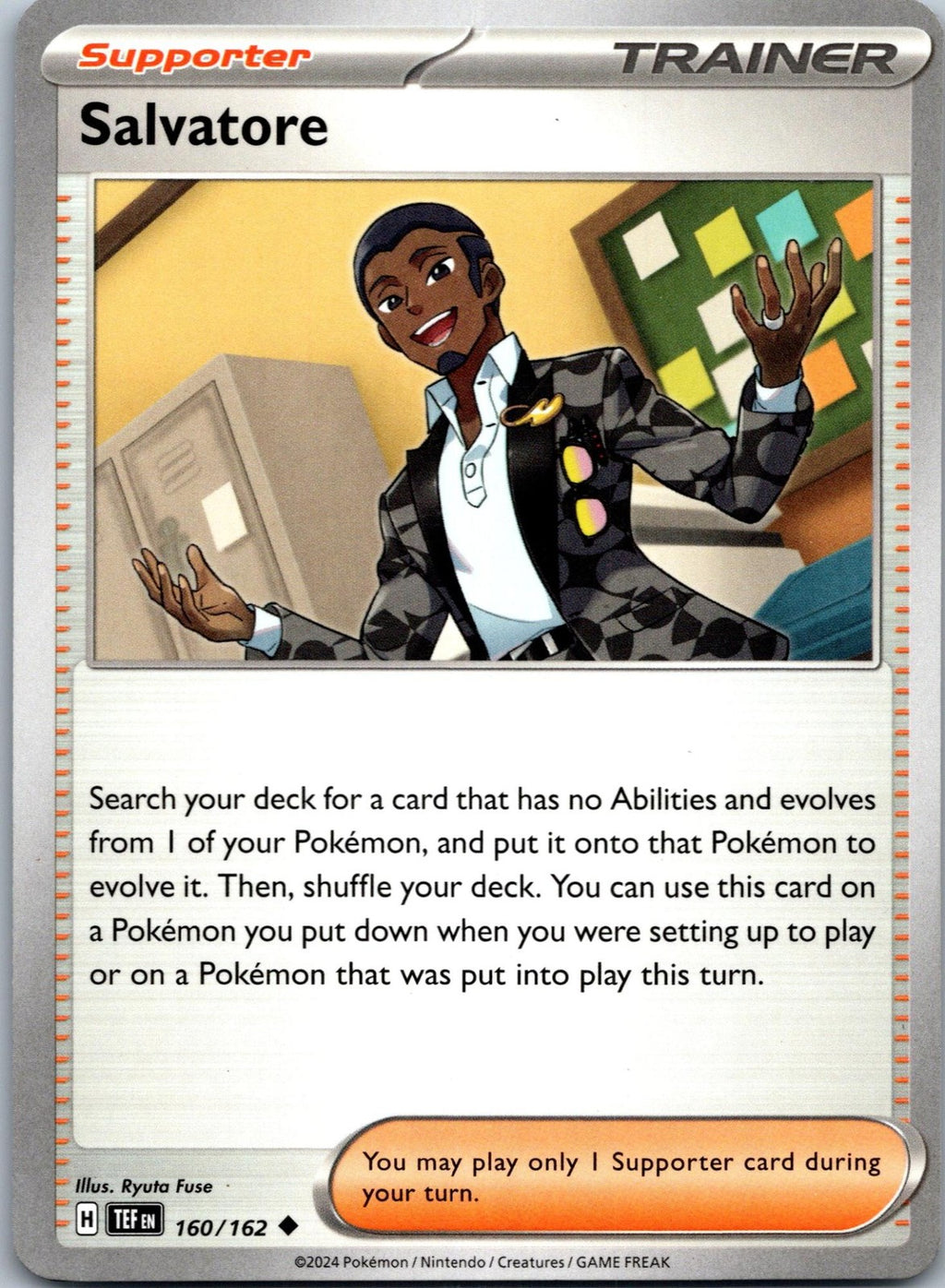 Salvatore 160/162 Uncommon Temporal Forces Pokemon Near Mint