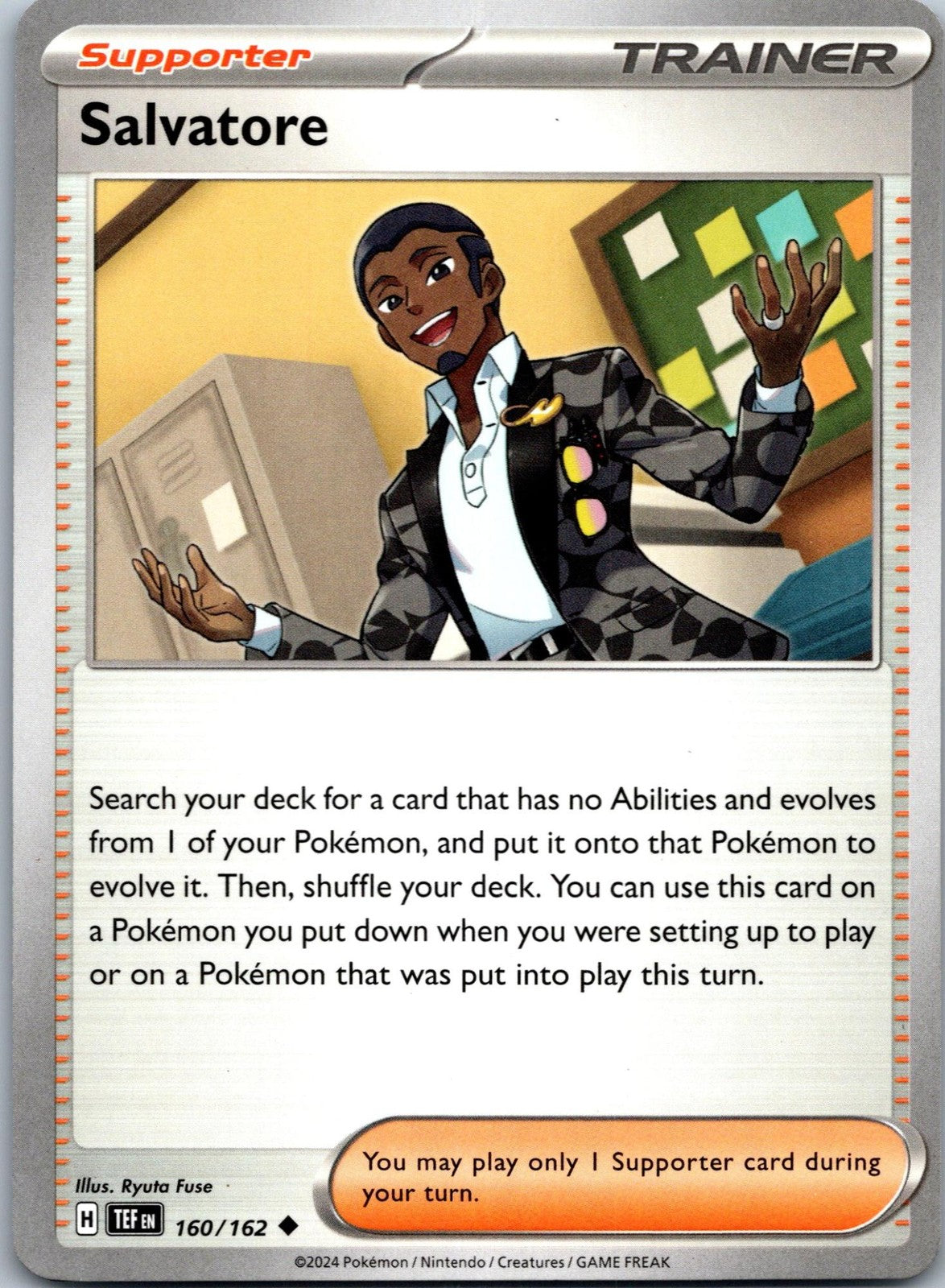 Salvatore 160/162 Uncommon Temporal Forces Pokemon Near Mint