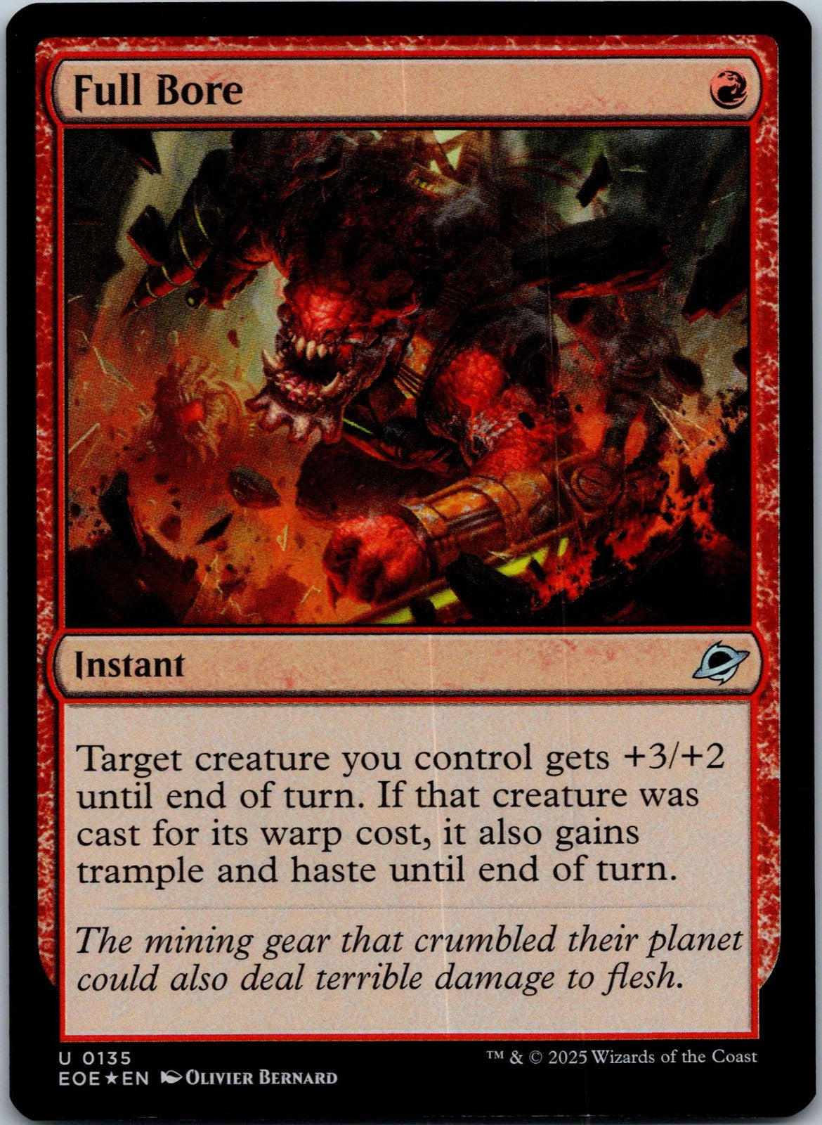 Full Bore 135 Uncommon Edge of Eternities Magic: The Gathering Near Mint