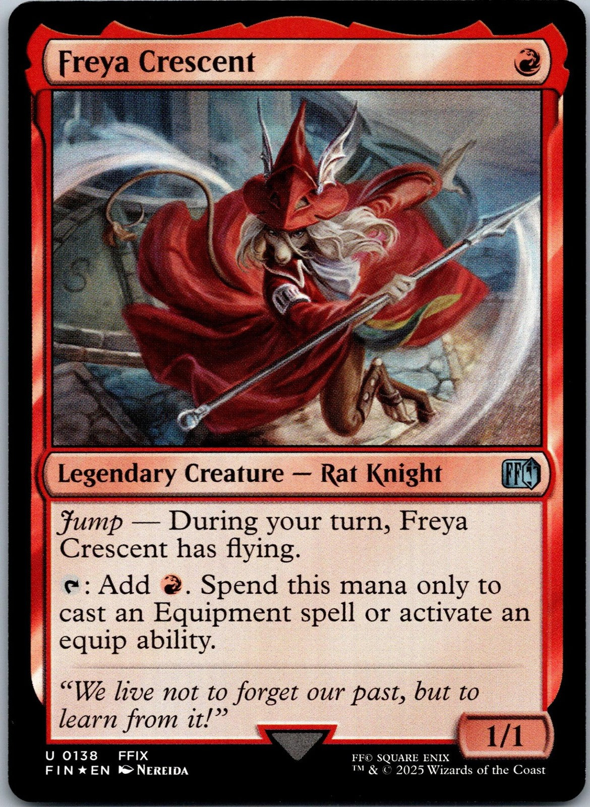Freya Crescent 138 Uncommon Final Fantasy Magic: The Gathering Near Mint | HOKO