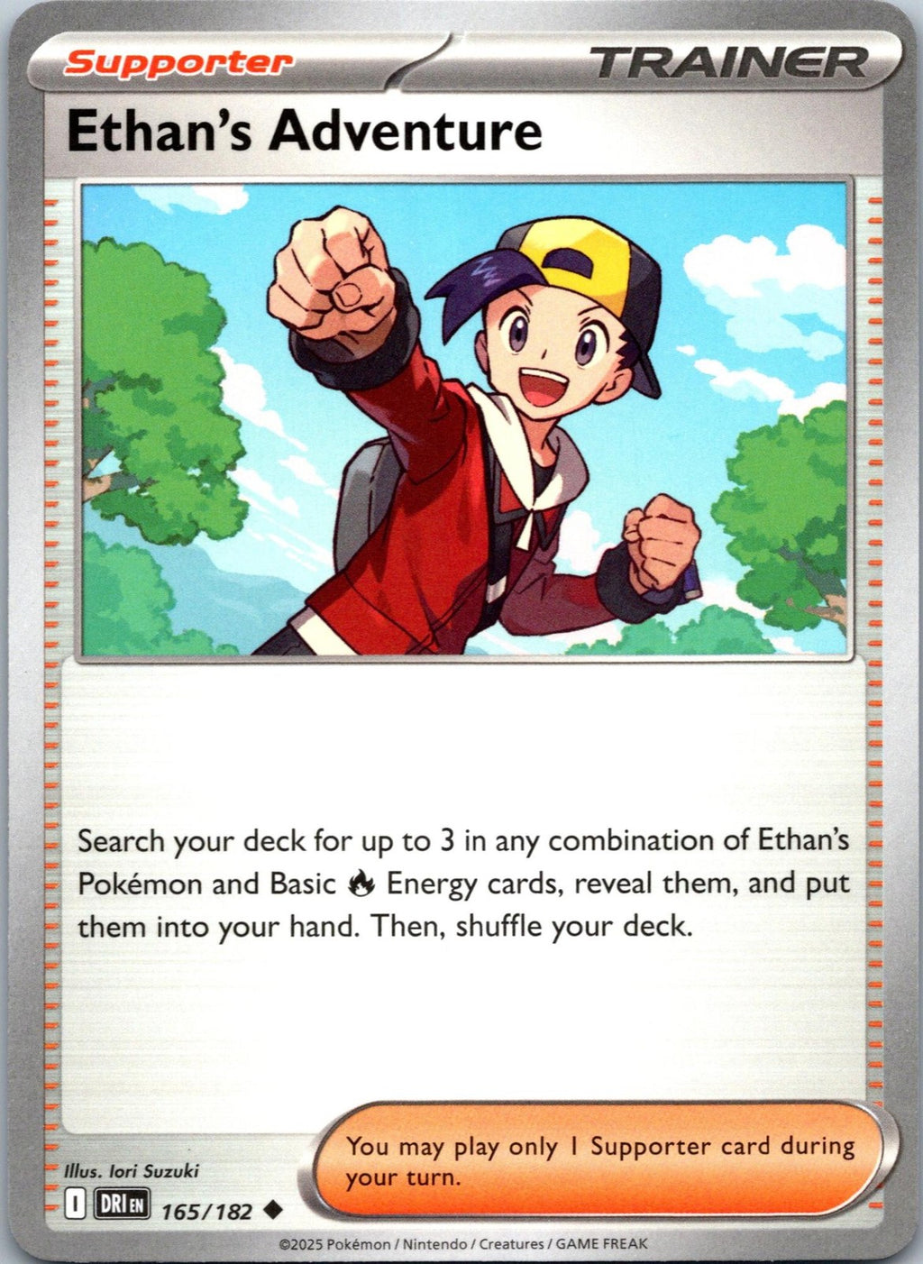 Ethan's Adventure 165/182 Uncommon Destined Rivals Pokemon Near Mint