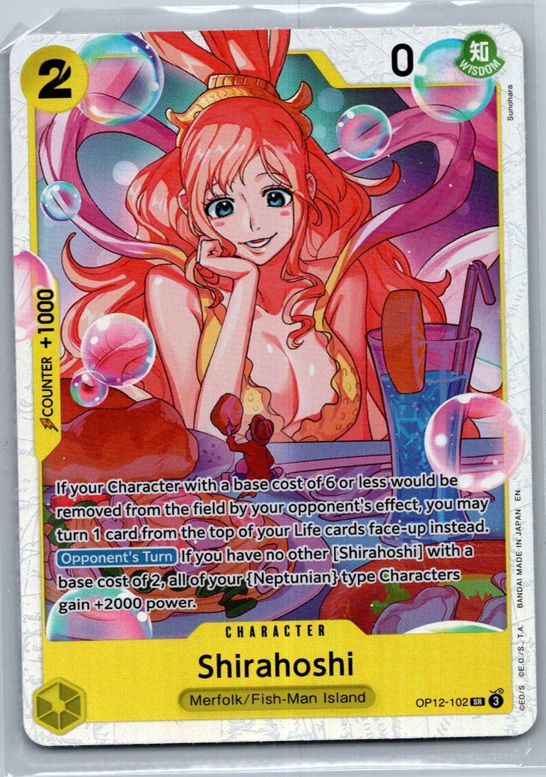 Shirahoshi OP12-102 Super Rare Legacy of the Master One Piece Near Mint