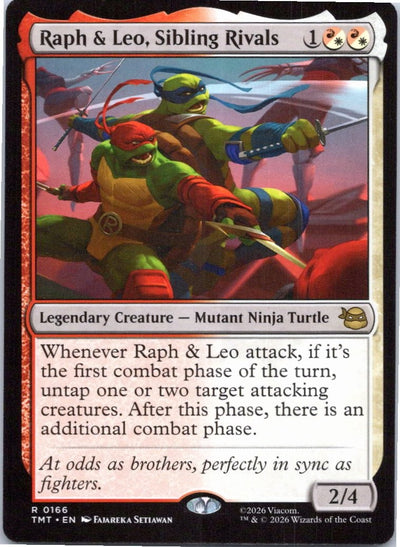 Raph & Leo, Sibling Rivals Teenage Mutant Ninja Turtles Magic: The Gathering NM
