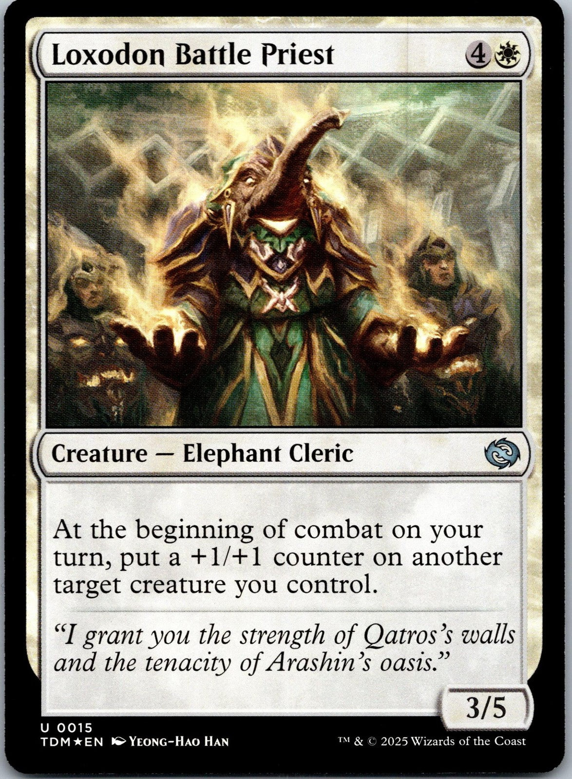 Loxodon Battle Priest 15 Uncommon Tarkir: Dragonstorm Magic: The Gathering NM