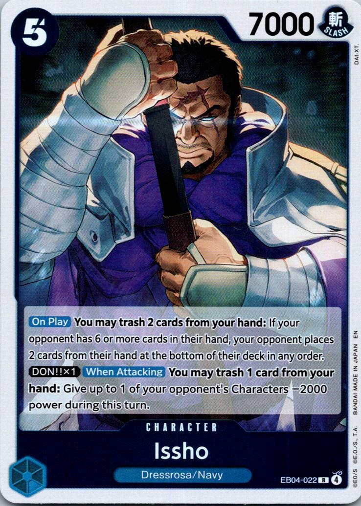 Issho EB04-022 Rare The Azure Sea's Seven One Piece Near Mint