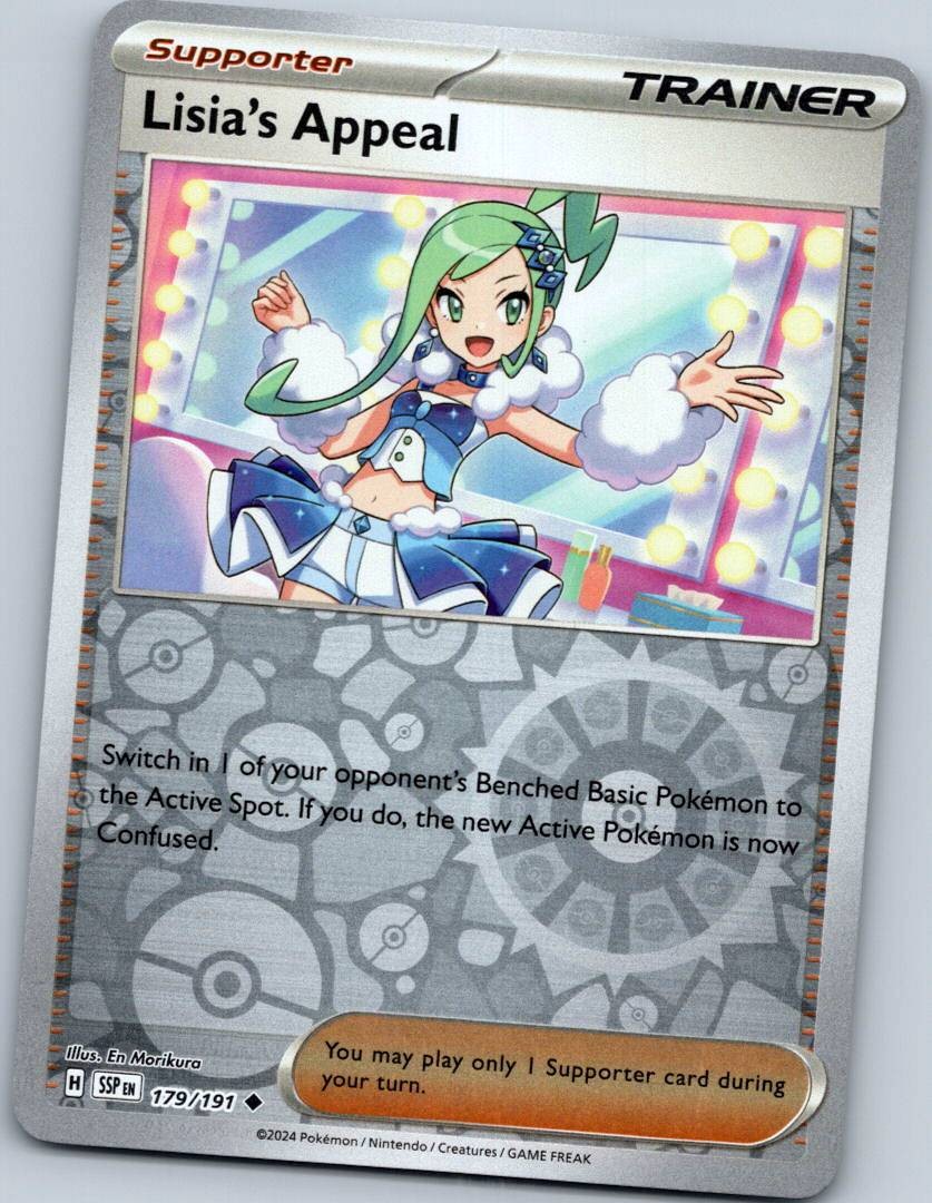 Lisia's Appeal 179/191 Reverse Surging Sparks Pokemon Near Mint
