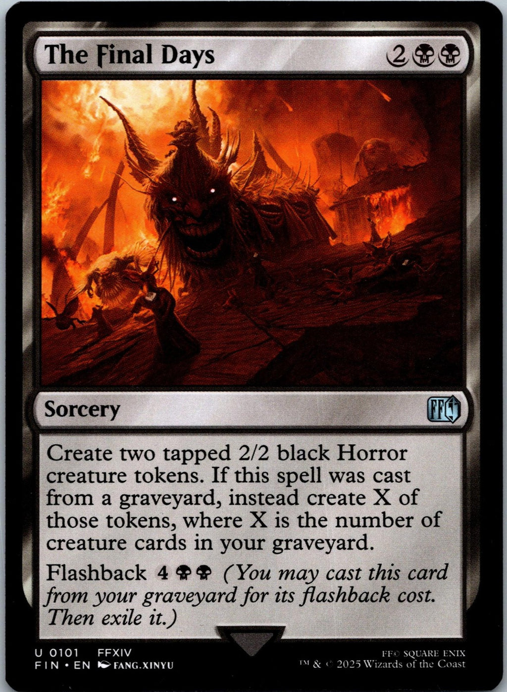 The Final Days 101 Uncommon Final Fantasy Magic: The Gathering Near Mint | HOKO