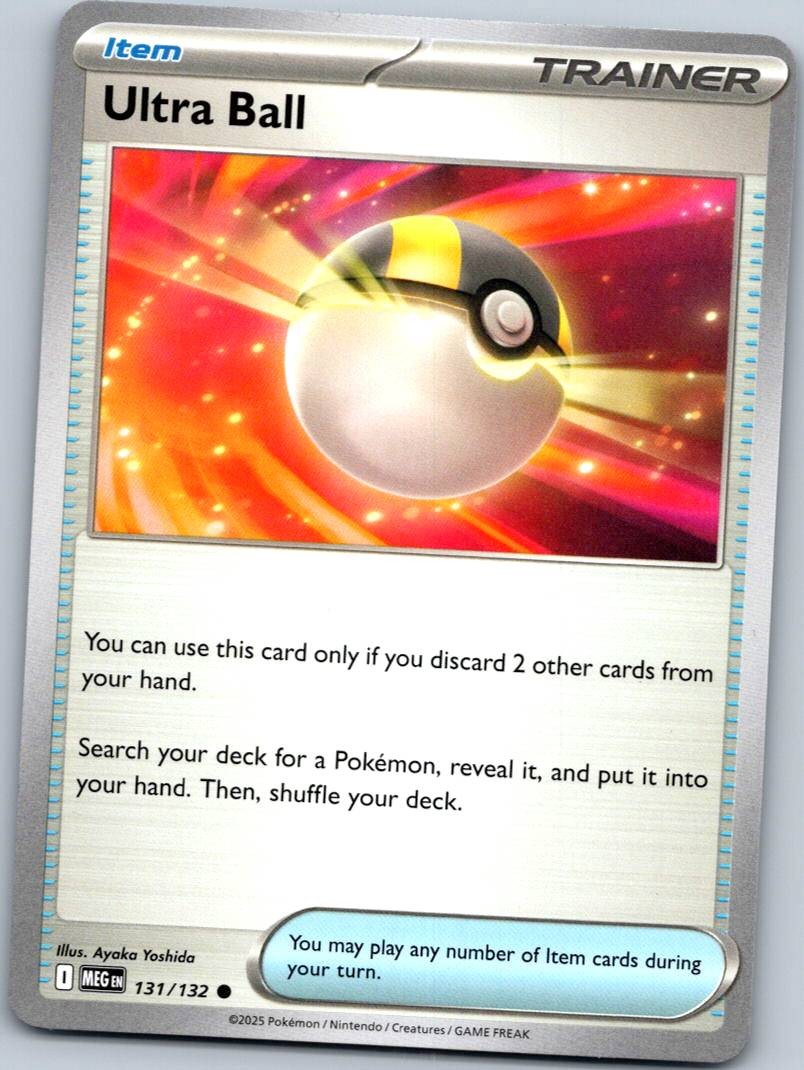 Ultra Ball 131/132 Common Mega Evolution Pokemon Near Mint