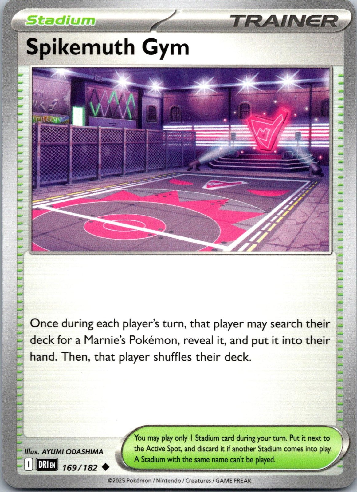 Spikemuth Gym 169/182 Uncommon Destined Rivals Pokemon Near Mint