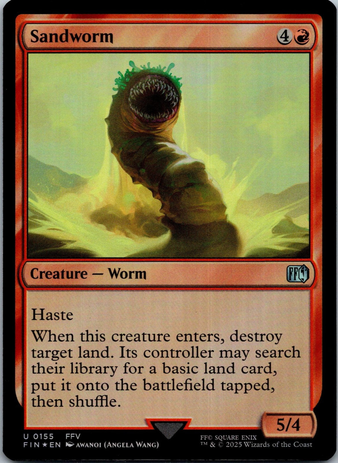 Sandworm 155 Uncommon Final Fantasy Magic: The Gathering Near Mint | HOKO