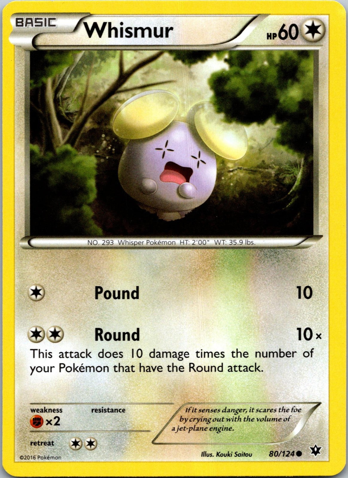 Whismur 80/124 Common Fates Collide Pokemon Near Mint
