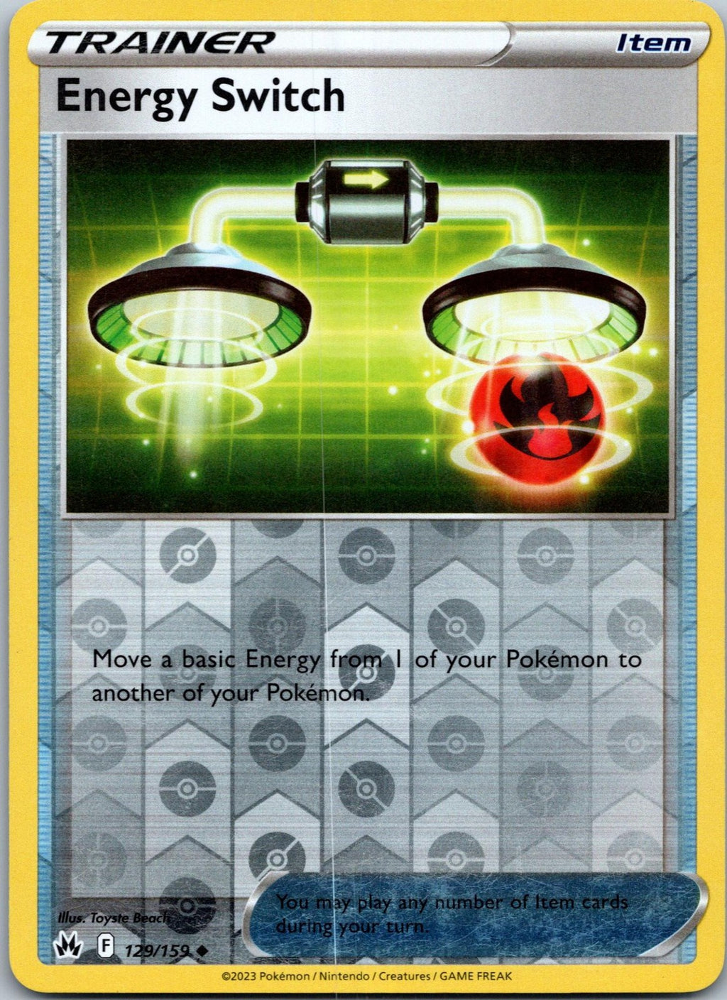 Energy Switch 129/159 Uncommon Crown Zenith Pokemon Near Mint