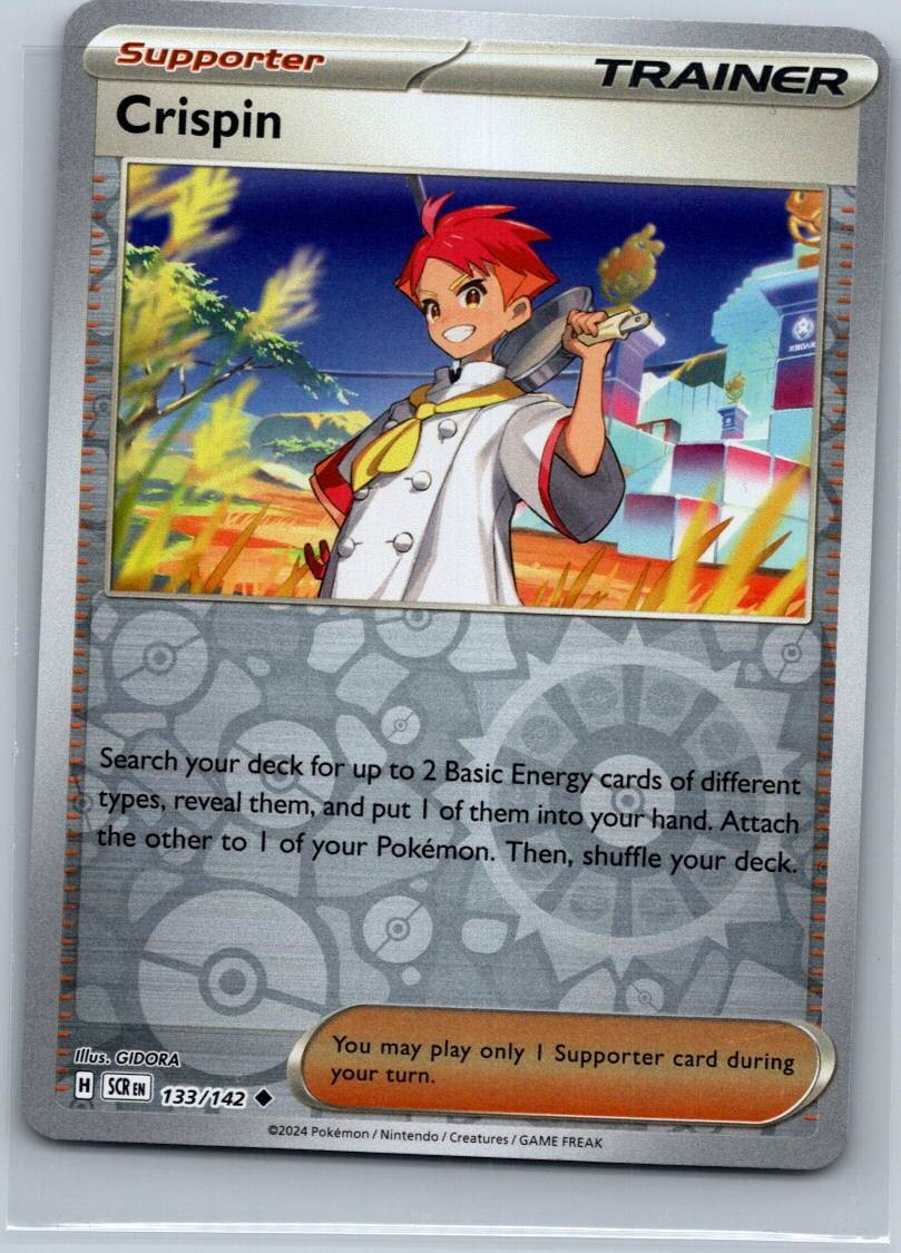 Crispin 133/142 Reverse Stellar Crown Pokemon Near Mint