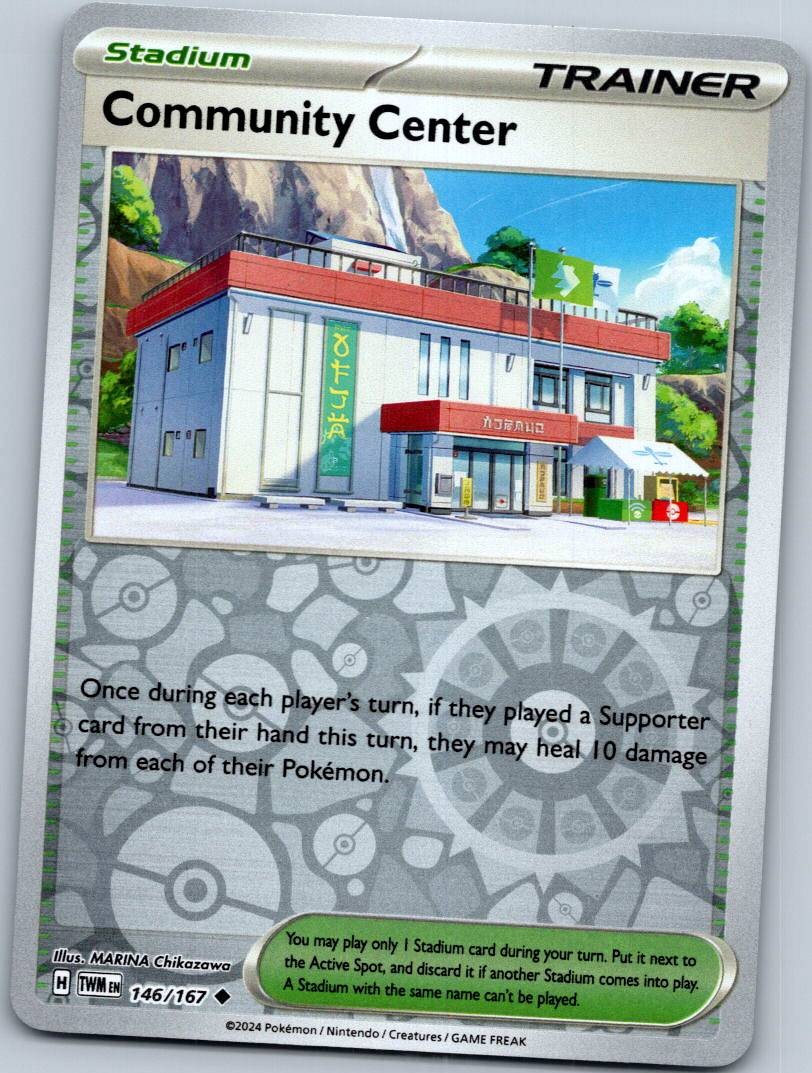 Community Center 146/167 Reverse Twilight Masquerade Pokemon Near Mint