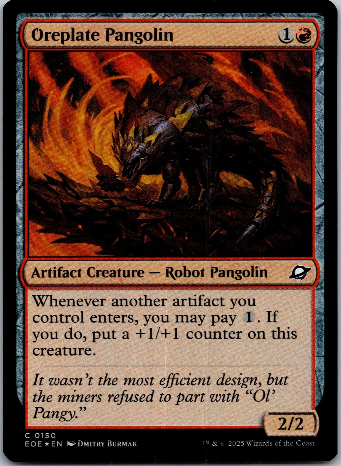 Oreplate Pangolin 150 Common Edge of Eternities Magic: The Gathering NM | HOKO