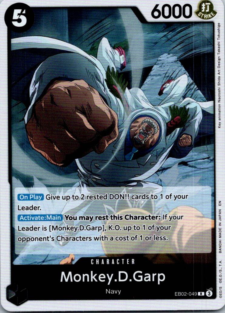 Monkey.D.Garp EB02-049 Rare Extra Booster: Anime 25th Collection One Piece NM