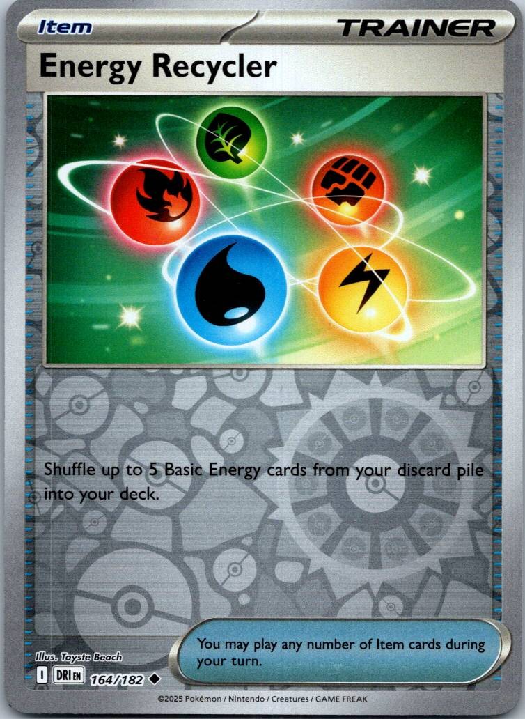 Energy Recycler 164/182 Uncommon Destined Rivals Pokemon Near Mint