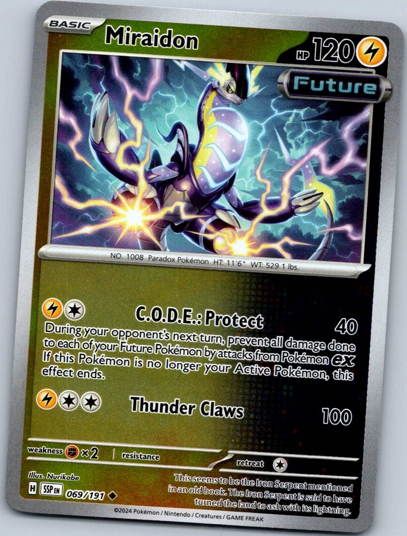 Miraidon 069/191 Reverse Surging Sparks Pokemon Near Mint