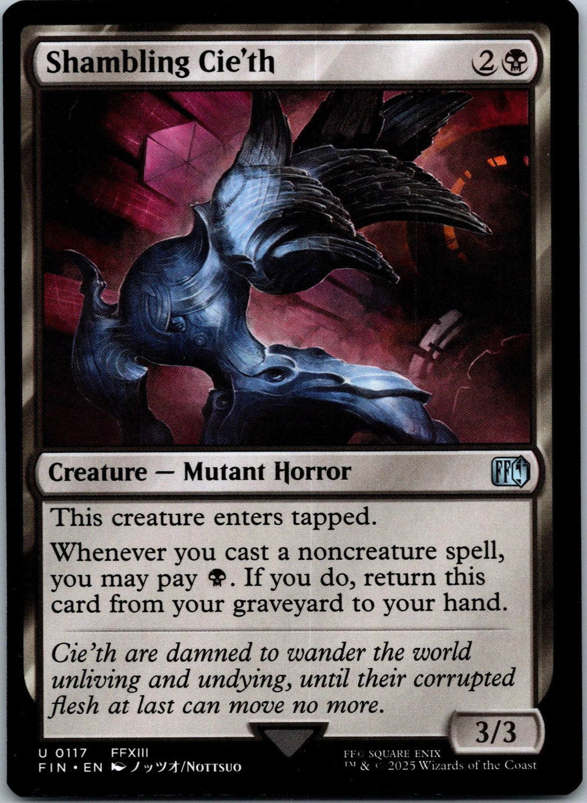 Shambling Cie'th 117 Uncommon Final Fantasy Magic: The Gathering Near Mint