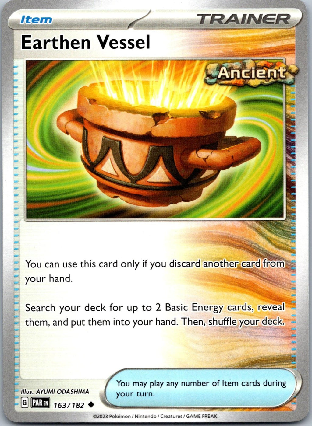 Earthen Vessel 163/182 Uncommon Paradox Rift Pokemon Near Mint