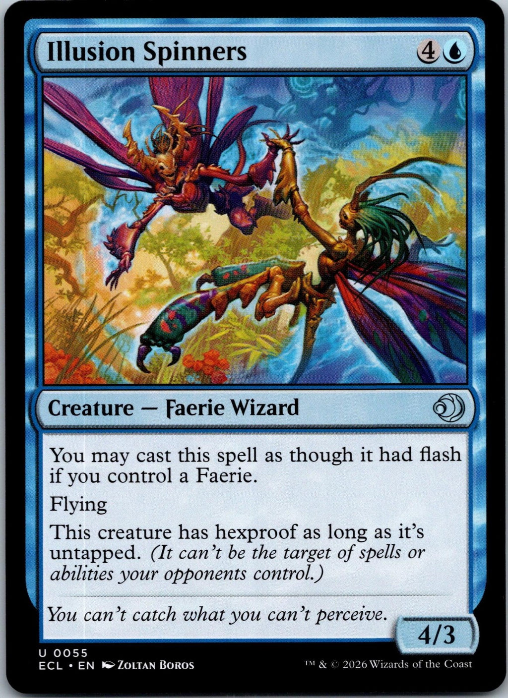 Illusion Spinners 55 Uncommon Lorwyn Eclipsed Magic: The Gathering Near Mint