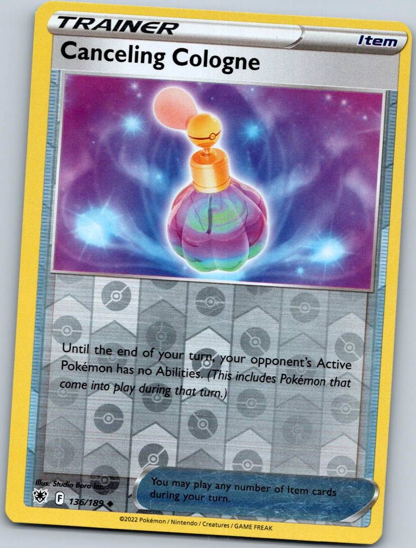 Canceling Cologne 136/189 Reverse Astral Radiance Pokemon Near Mint