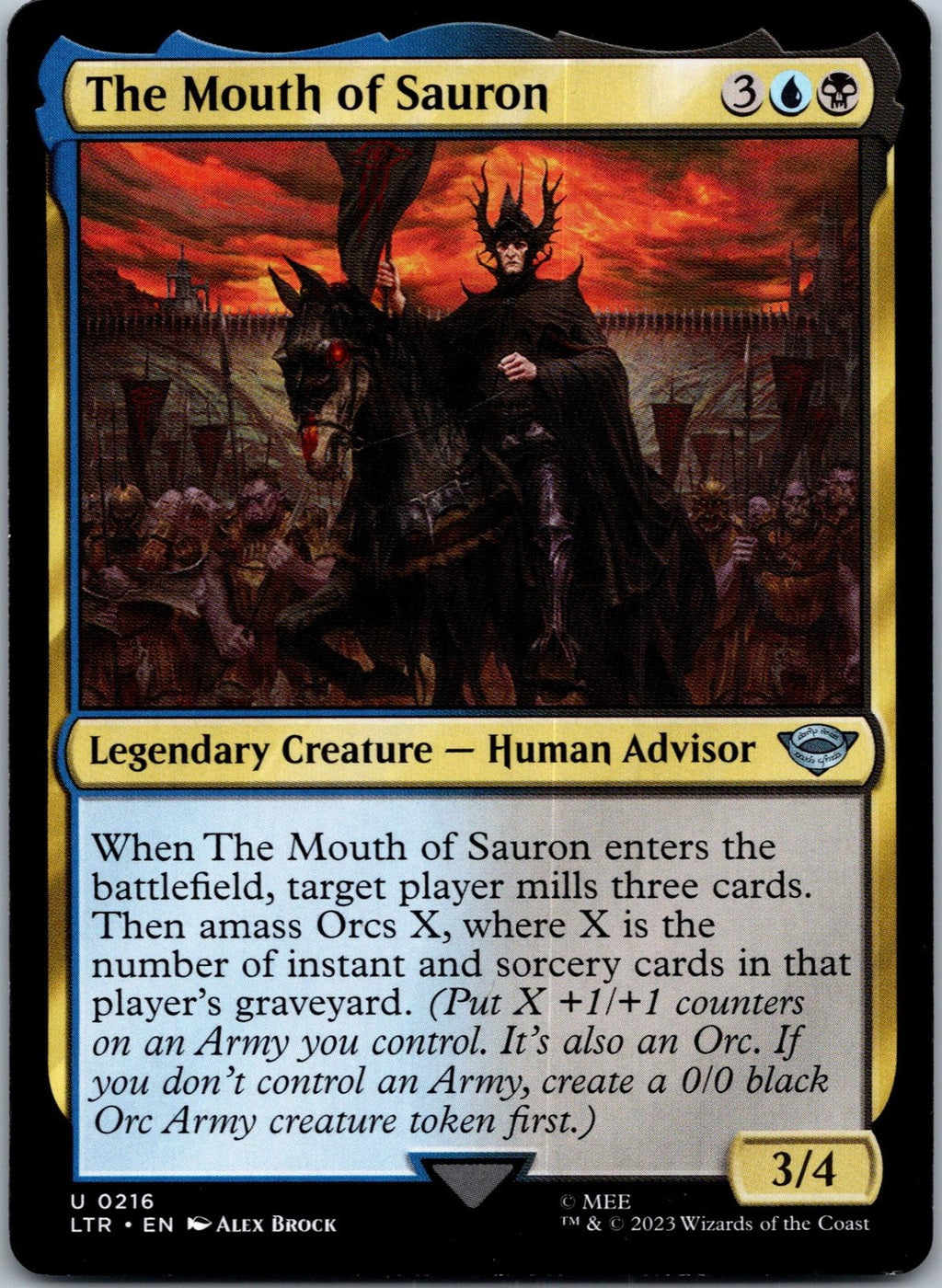 The Mouth of Sauron : The Lord of the Rings:  Magic: The Gathering NM
