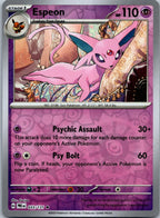 Espeon 033/131 Holo Rare SV: Prismatic Evolutions Pokemon Near Mint